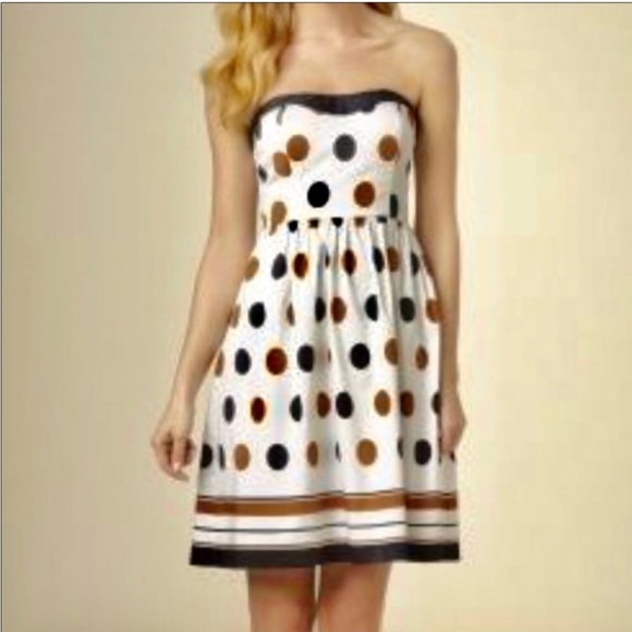 The Limited Fit And Flare Strapless Polka Dot A-Line Dress ✨ - Picture 1 of 6